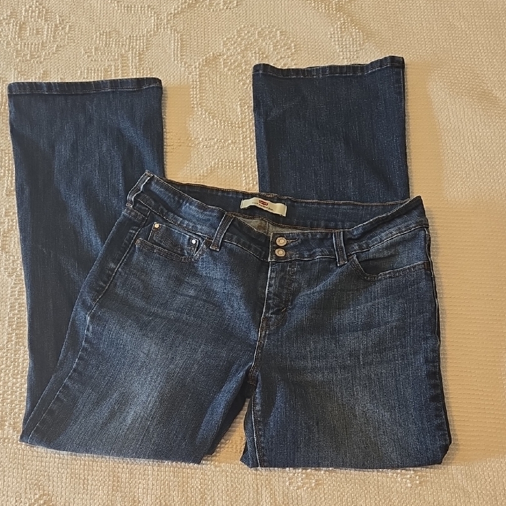 Levi's Dark Blue 526 Slender Boot Cut Jeans Women's 12